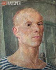 Кукс Миней. Автопортрет в тельняшке. 1928 