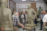 Просмотр работ на факультете скульптуры