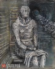 Moore Henry. Woman Seated in the Underground. 1941