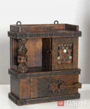 Cabinet with a colonette. Late 19th century. Designed by Ye. D. Polenova. 1885 