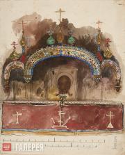 Vasnetsov Viktor. Sketch of an Icon Case 