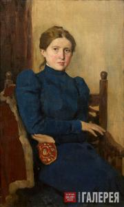 Vasnetsov Viktor. Portrait of Tatyana Viktorovna Vasnetsova. 1901