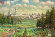 Vasnetsov Apollinary. Early May. Ryabovo. 1918. “My Homeland” series