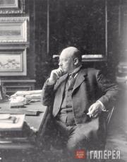 Ilya Ostroukhov in his study. 1914
