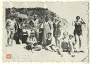 On the beach in Tossa de Mar in 1916