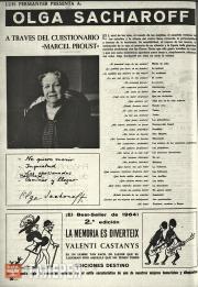 Permanyer, L. Luís Permanyer presenta a: Olga Sacharoff a través del cuestionari