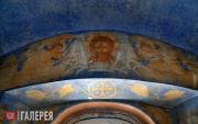 The Mandylion. A detail of the north wall mural  in the St. Anastasia Chapel