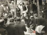 Vasily Polenov laying the foundation stone of the Polenov House, May 7 1915