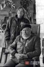 Natalya Nesterova with her father, Igor Smirnov