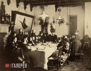 In the dining room of S.I. Mamontov’s house in Moscow